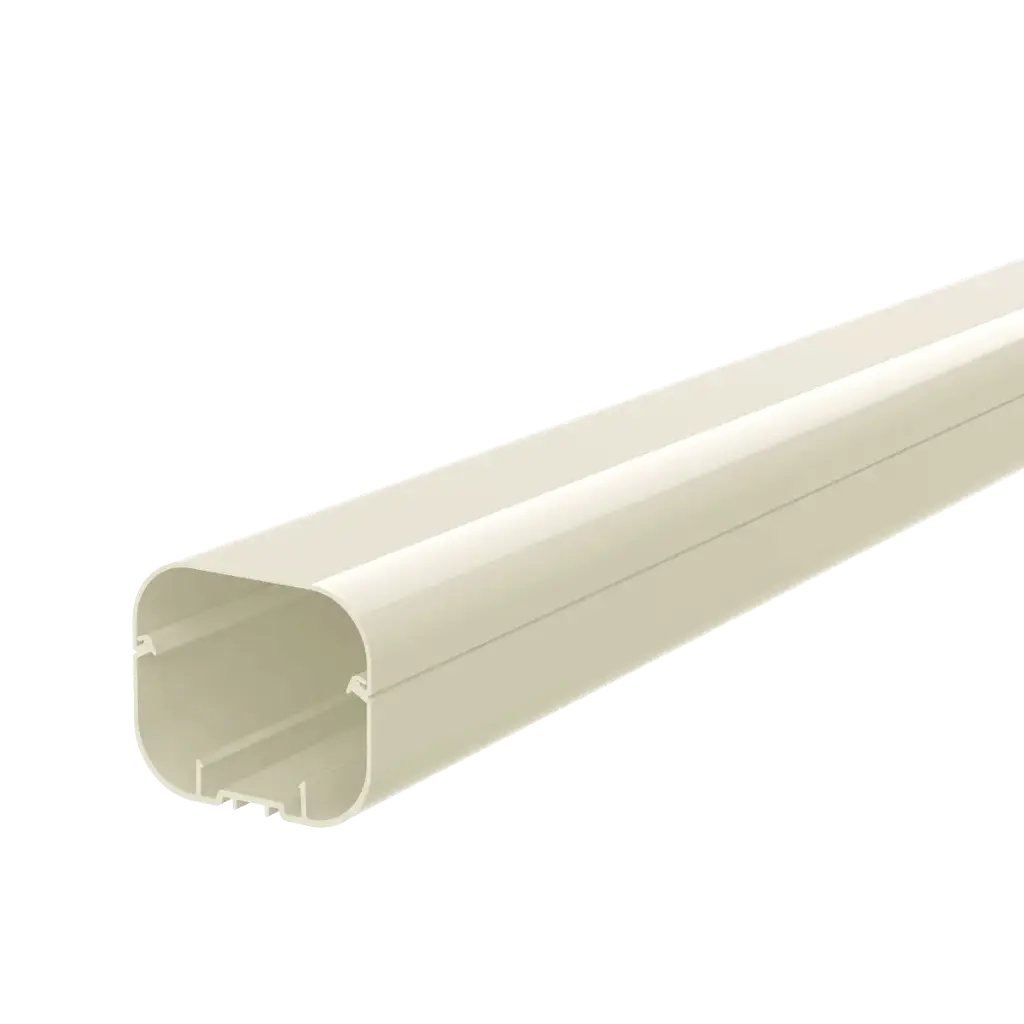 "EXCELLENS T" cover duct 72x64x2000 mm (straight), Ivory. Pack of 8 pieces.