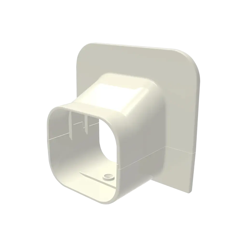 "EXCELLENS TA" corner joint cover for 72x64 mm cover duct, Ivory. Pack of 5 pieces.