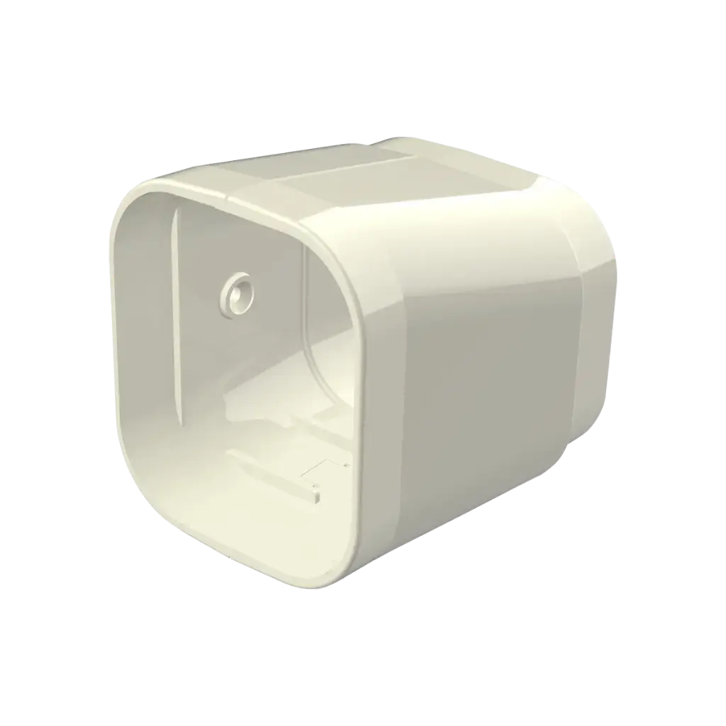 "Excellens MRU" universal coupling sleeve for 72x64 mm cover duct, Ivory. Pack of 5 pieces.