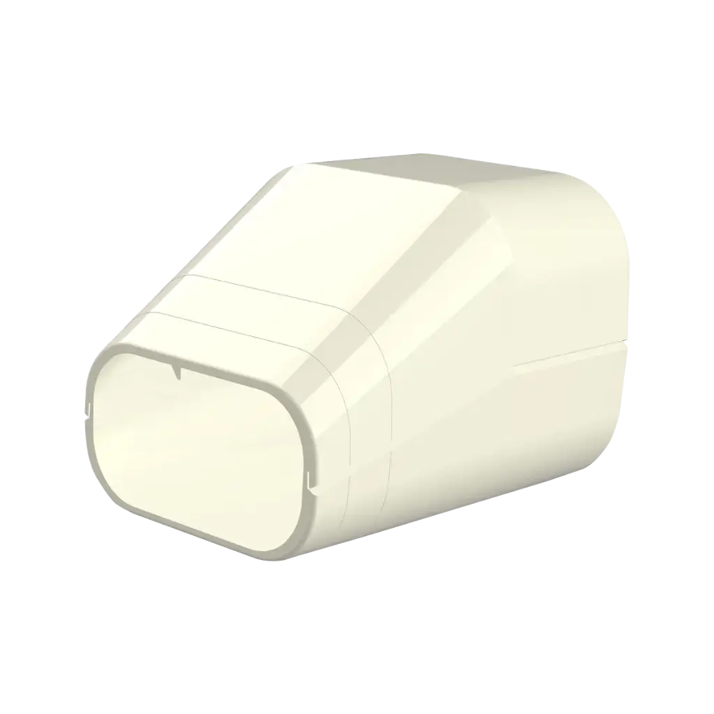 “EXCELLENS TS” Pipe outlet end fitting, 72 mm. Ivory RAL9002.