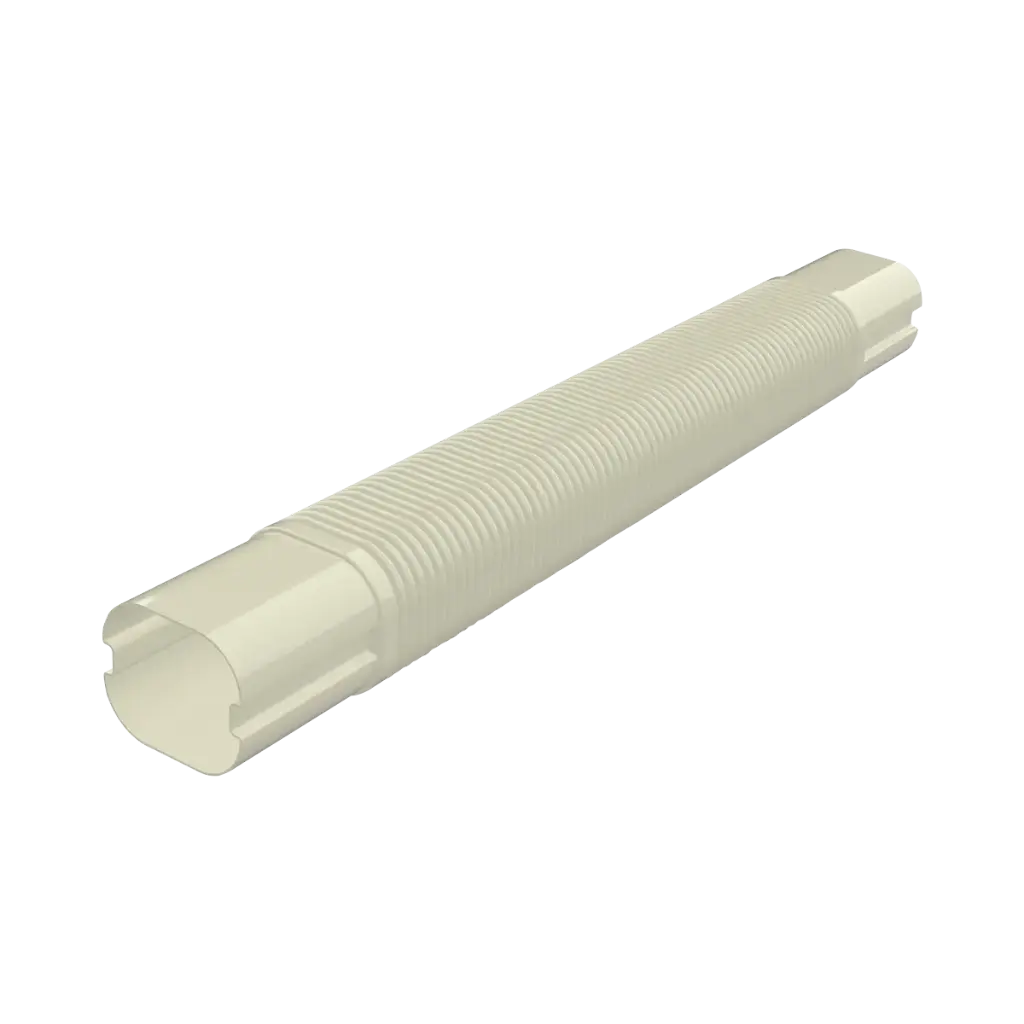 "EXCELLENS MF" flexible conduit 520 mm for 72x64 mm cover duct, Ivory. Pack of 1 piece.