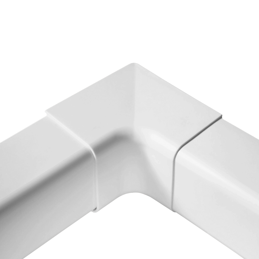 Internal Corner for 80x60 mm Duct, White. Pack of 6 pieces.