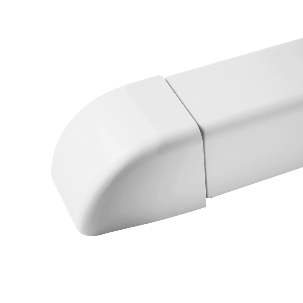 Otsakate 80x60 mm kattekarbikule, valge. Pakendis 9 tk.