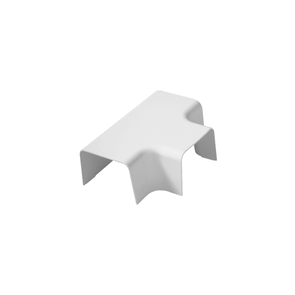 T-ühendus 80x60 mm kattekarbikule, valge. Pakendis 4 tk.