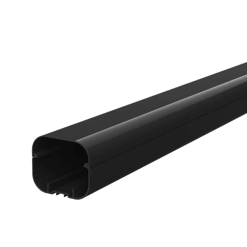 “EXCELLENS T” Line standard trunking, 72x64x2000 mm. Black RAL9005.
