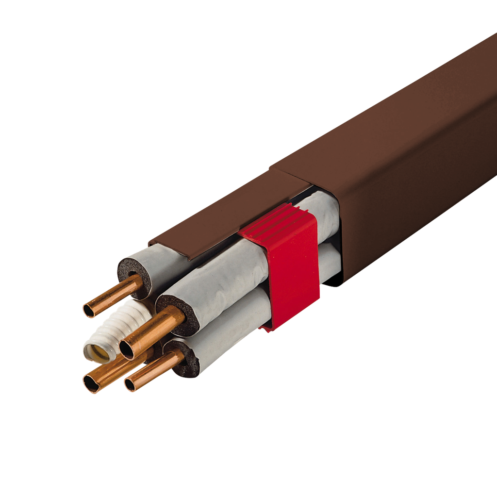 Straight Duct 80x60x2000 mm, Brown. Pack of 8 pieces.