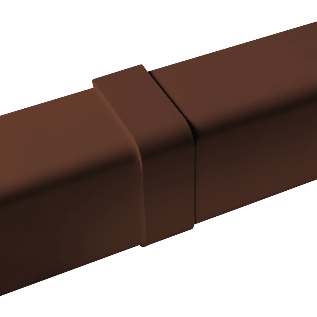 Ühendusmuhv 80x60 mm kattekarbikule, pruun. Pakendis 30 tk.