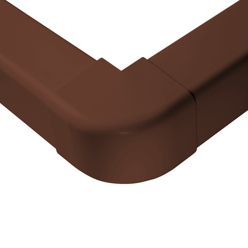 External Corner for 80x60 mm Duct, Brown. Pack of 9 pieces.