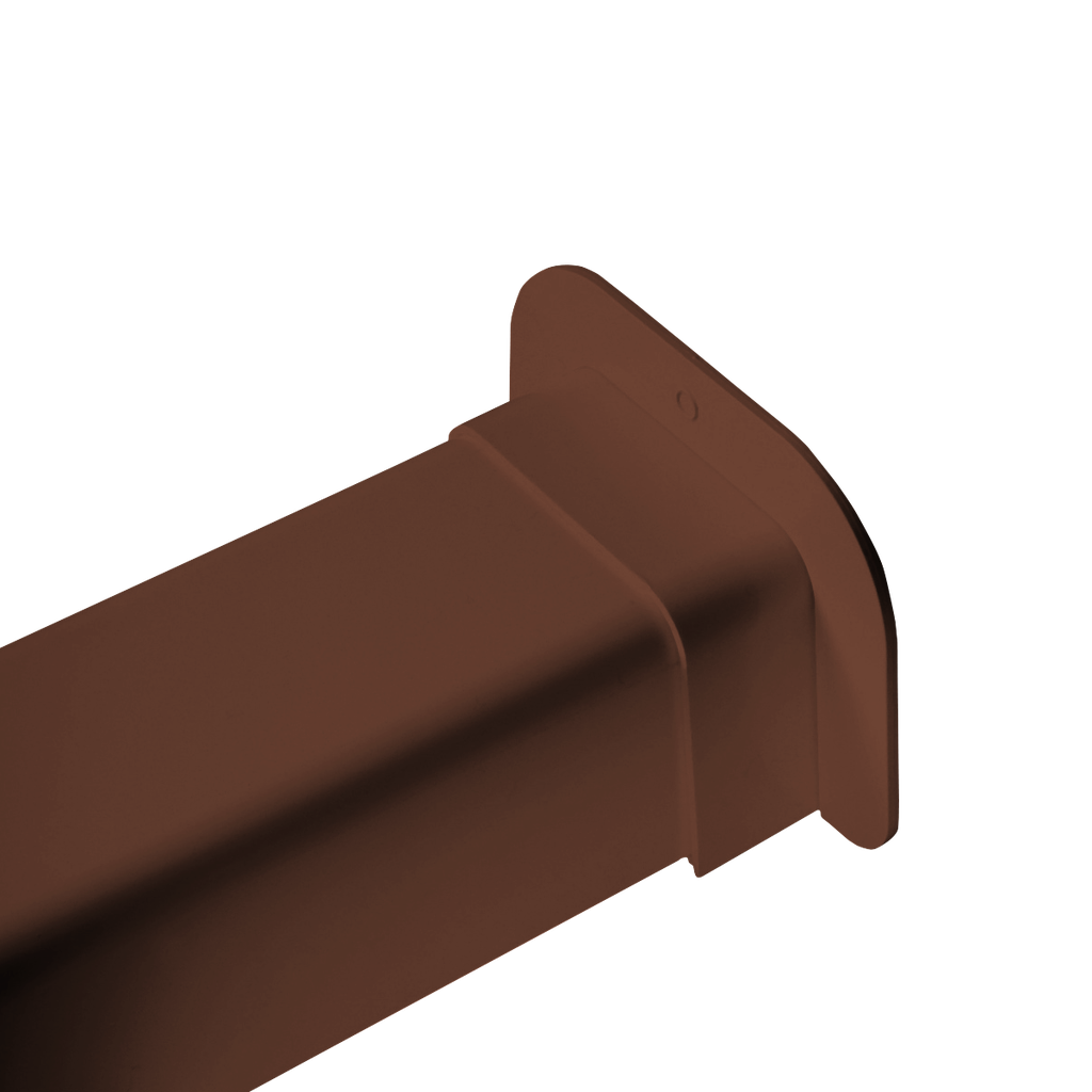 Wall passage for 80x60 mm duct, Brown. Pack of 16 pieces.