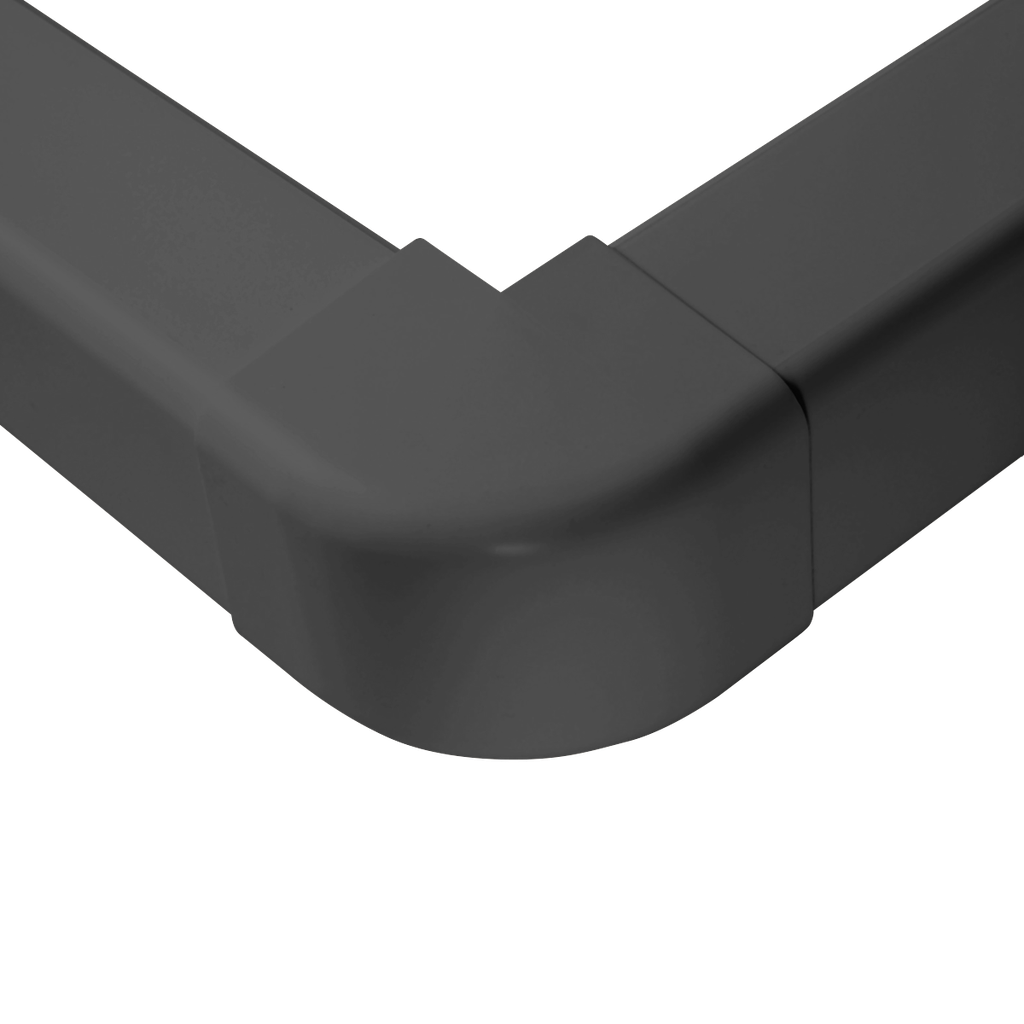 Välinurk 80x60 mm kattekarbikule, hall. Pakendis 9 tk.