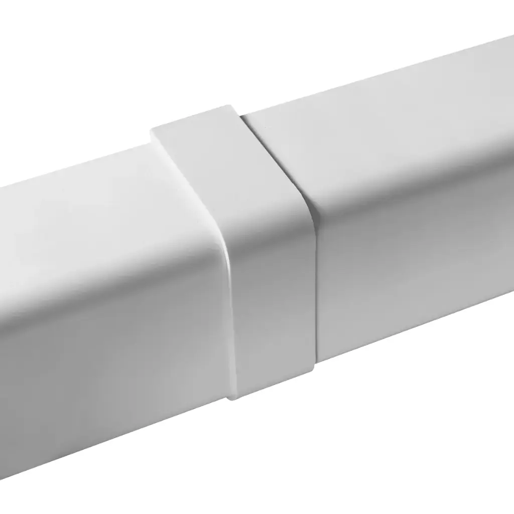 Cover joint for 110x75 mm duct, White. Pack of 20 pieces.