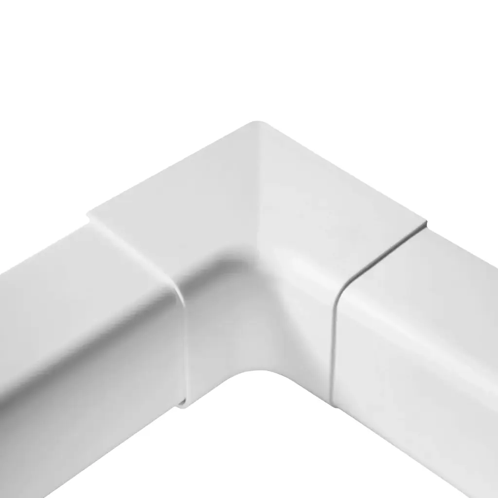 Internal corner for 110x75 mm duct, White. Pack of 4 pieces.