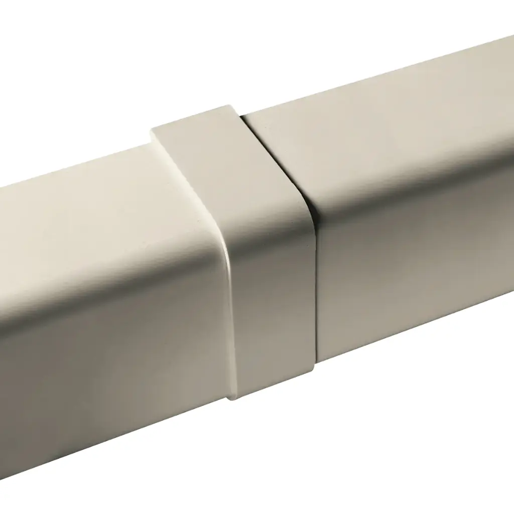 Cover joint for 110x75 mm duct, Ivory. Pack of 20 pieces.