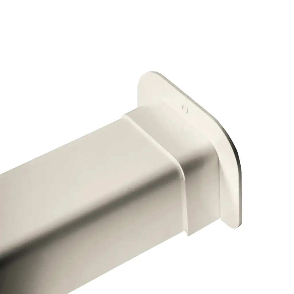 Wall passage for 110x75 mm duct, Ivory. Pack of 8 pieces.
