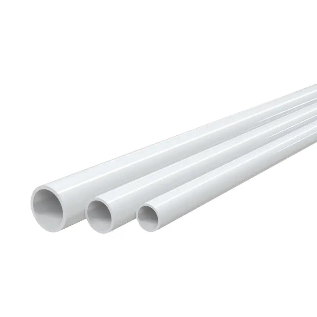 White rigid UVA-proof condensate water tube TCR-21. Inner Ø17 mm.