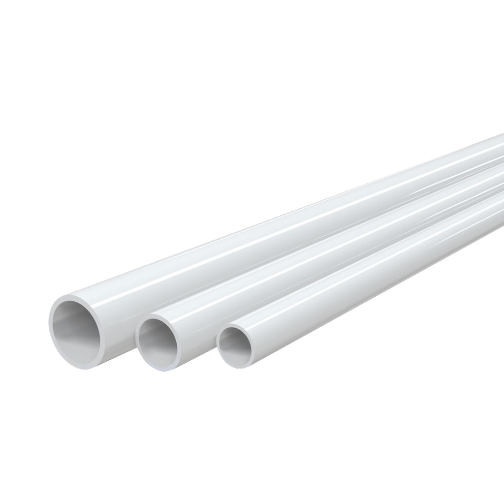 White rigid UVA-proof condensate water tube TCR-32. Inner Ø28 mm.