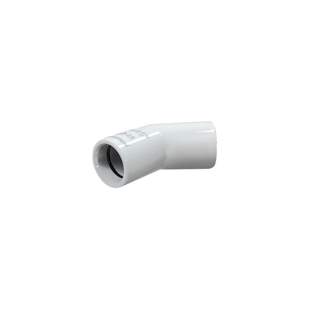 45° Connection to the TCR-25 Condensate Tube, White