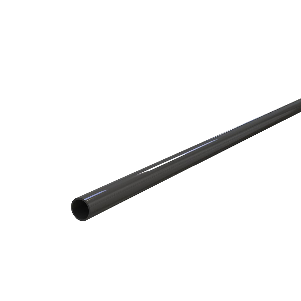 Rigid UVA-proof condensate water tube TCR-21. Black.