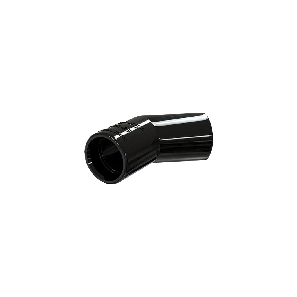 45° seal connection for TCR-21 rigid tube. Black.