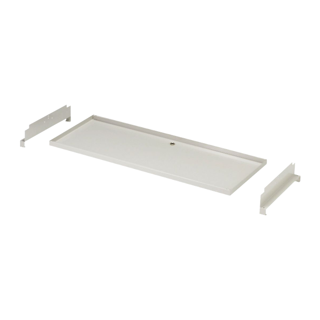 Drænkar 820x340x25 mm med slangetilslutning Ø16 mm. RAL9002.