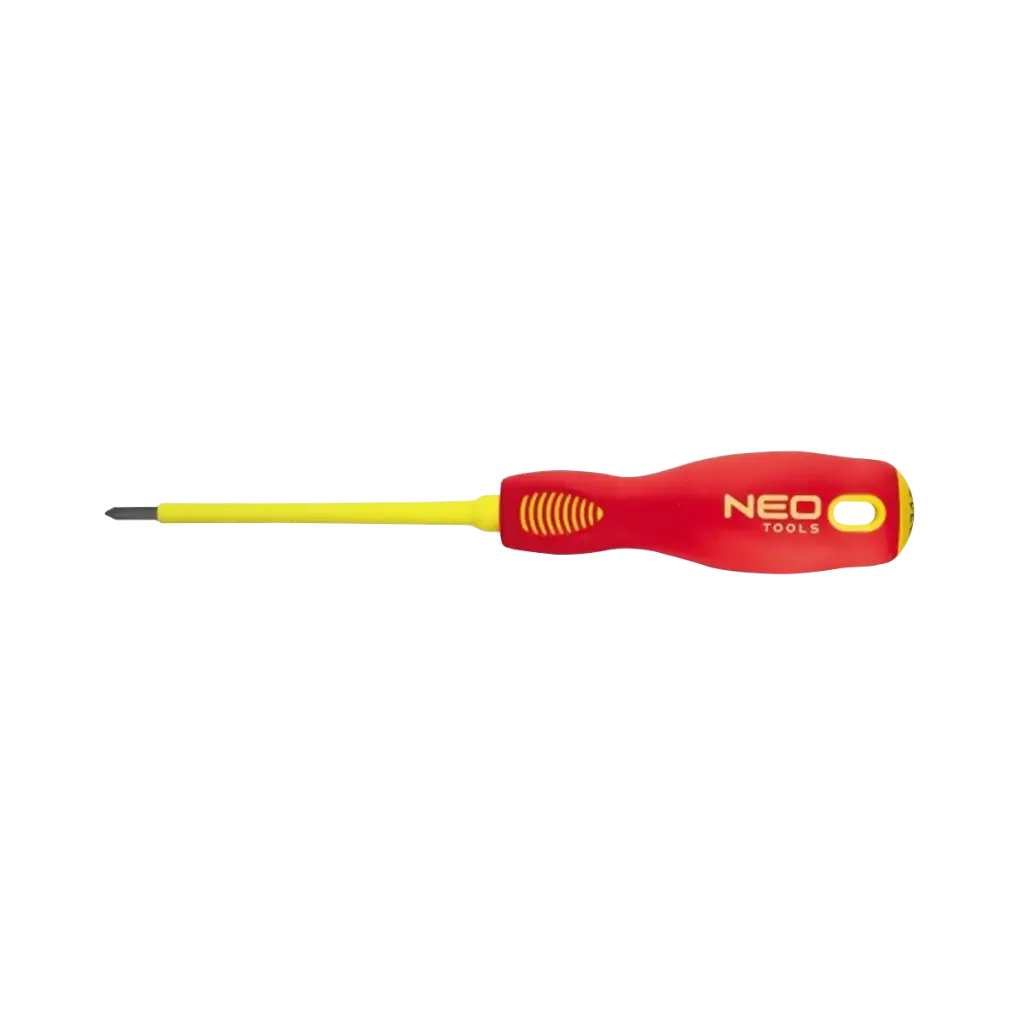 Krydskærv-skruetrækker PH1x80 mm, 1000V. Magnetisk spids.