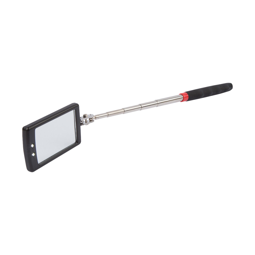 Inspection mirror with telescopic arm.