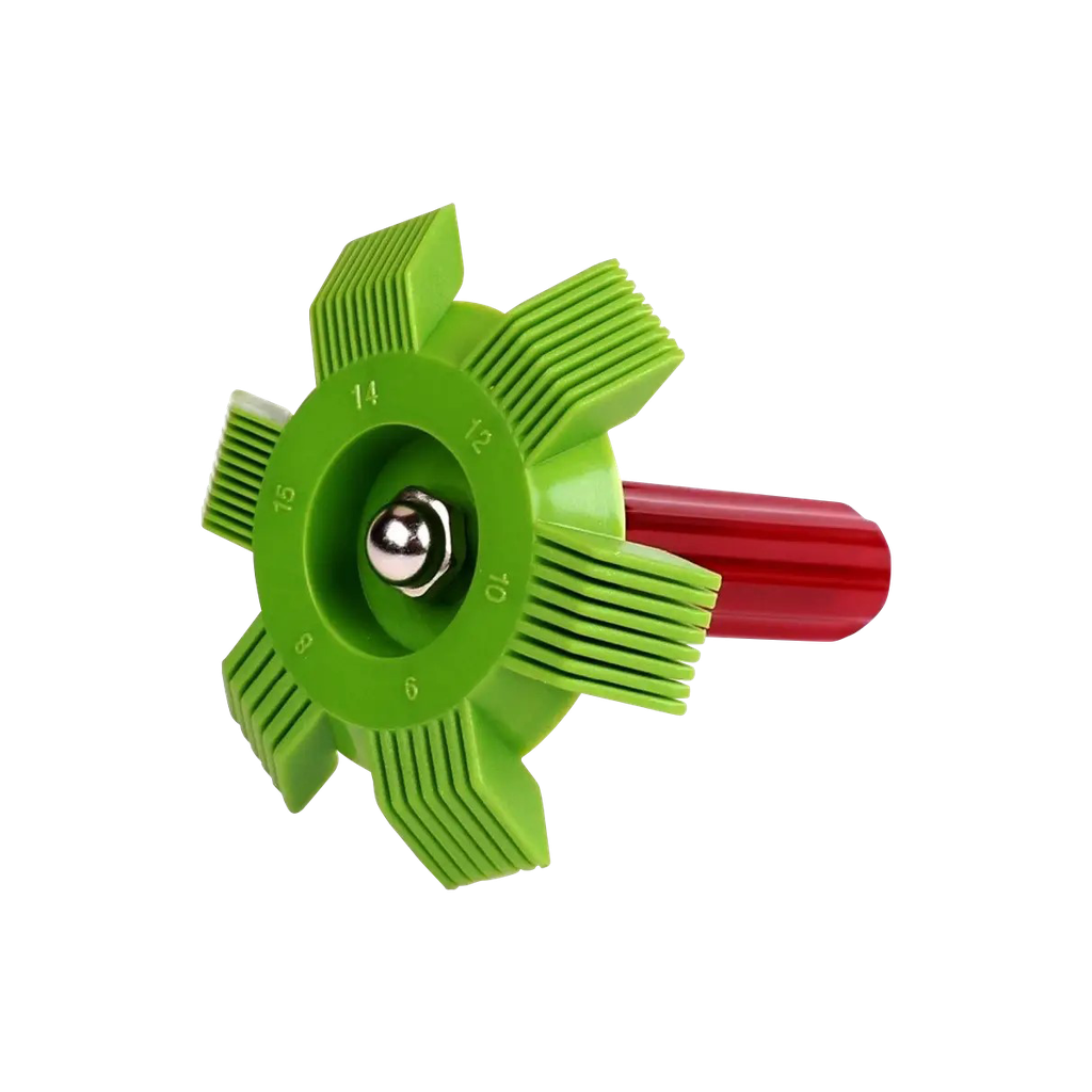 A/C evaporator fin straightener/cleaner.