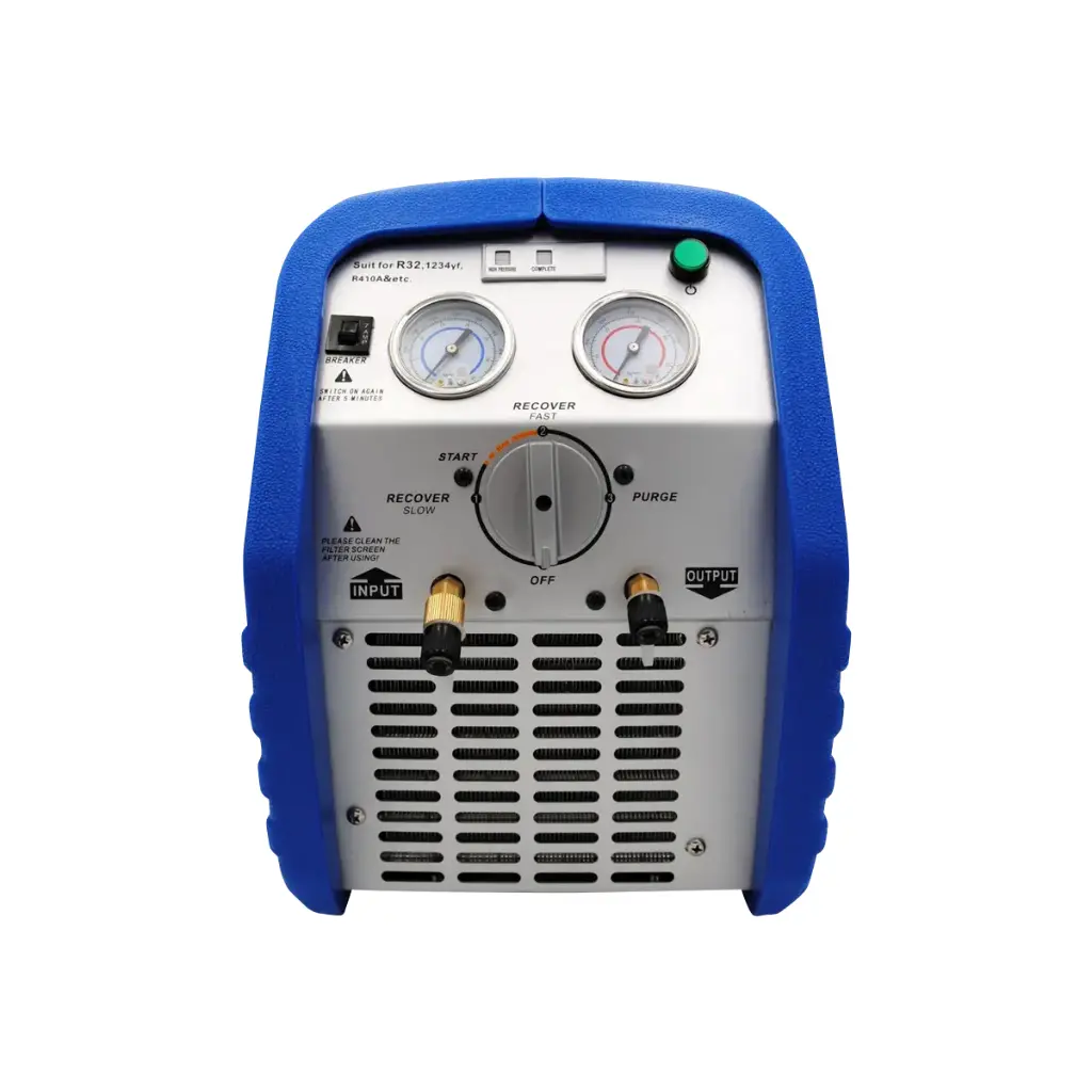 Täite- ja tühjendusjaam REC-12 Compact, 0,75 HP, õlieraldajaga.