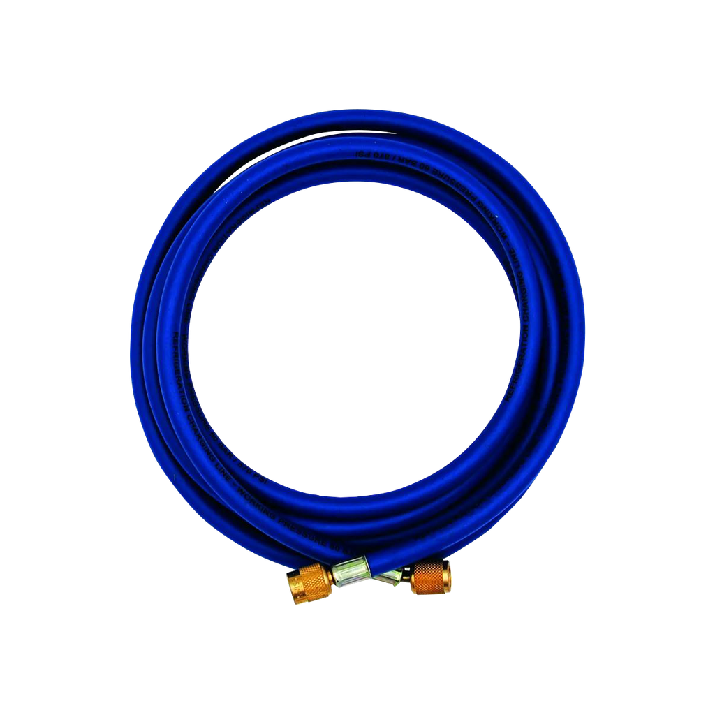 Blue pressure hose 1/4" SAE x 1/4" SAE. Length 1500 mm.