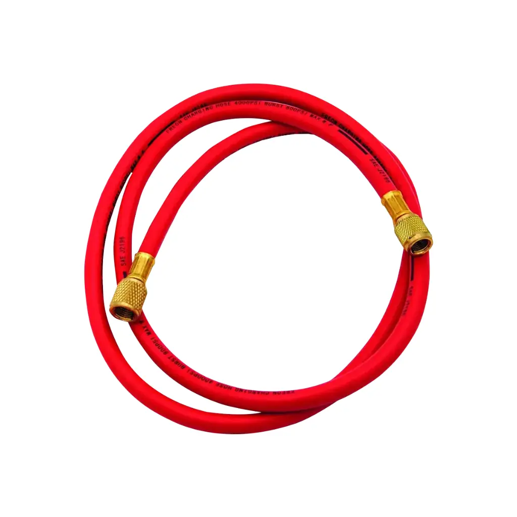 Red pressure hose 1/4 "SAE x 5/16" SAE. Length 1500 mm.