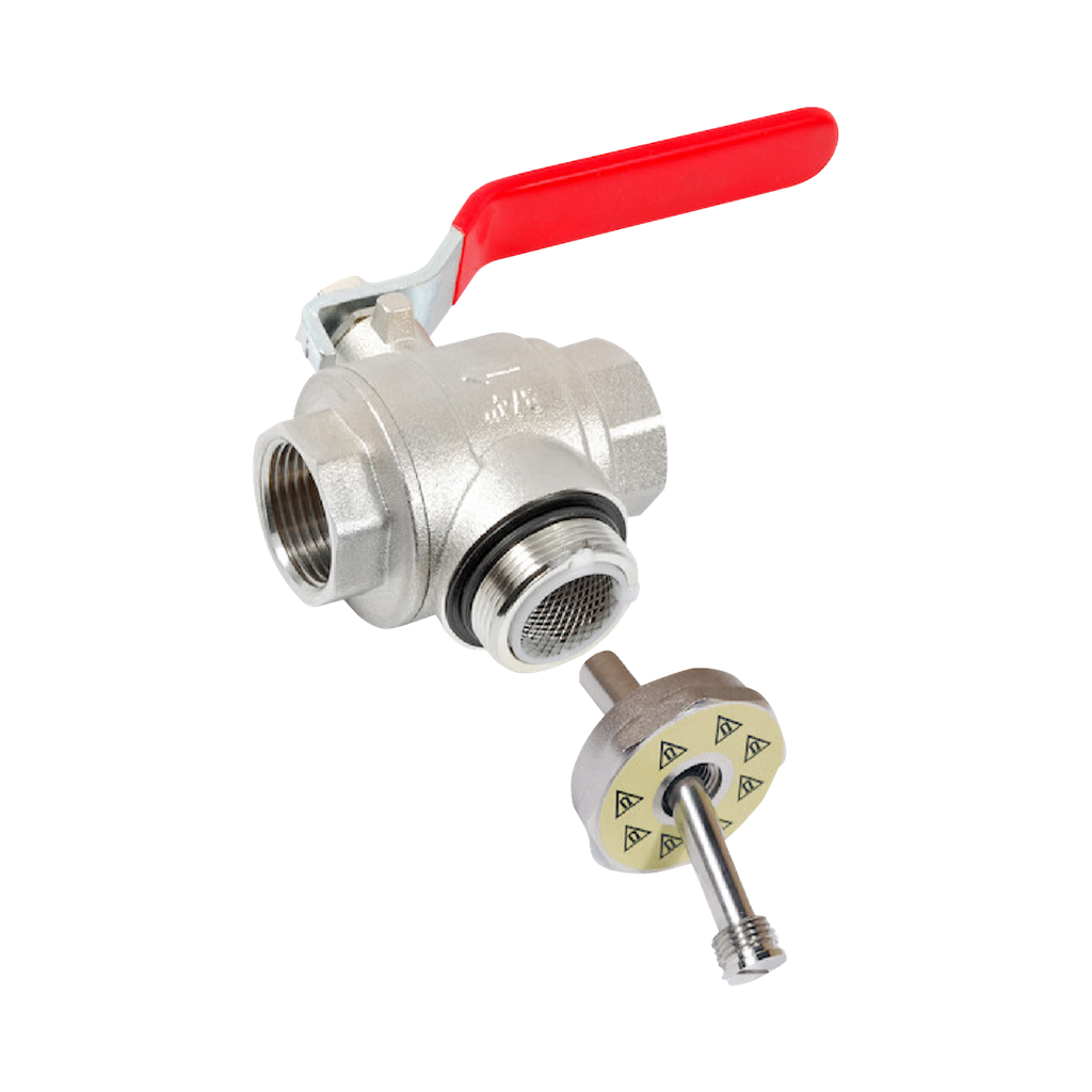 Magnetic filter ball valve Regulus, 1-1/4" sk with lever.