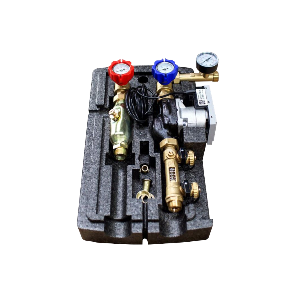 GPO M. 2-way pump group with three-way mixing valve DN 20. 