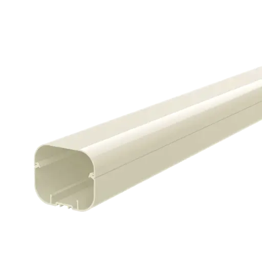 [11120072] “EXCELLENS T” Line standard trunking, 72x64 mm, 2 m. Ivory RAL9002.
