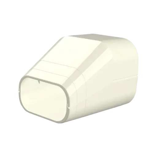 [11124072] “EXCELLENS TS” Pipe outlet end fitting, 72 mm. Ivory RAL9002.