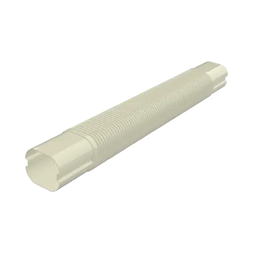 [11124500] "EXCELLENS MF" flexible conduit 520 mm for 72x64 mm cover duct, Ivory. Pack of 1 piece.