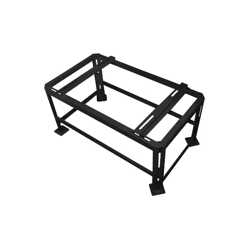[WB1019] Ambista Pro 600 markfäste 850x485x600 mm. Svart RAL9005.