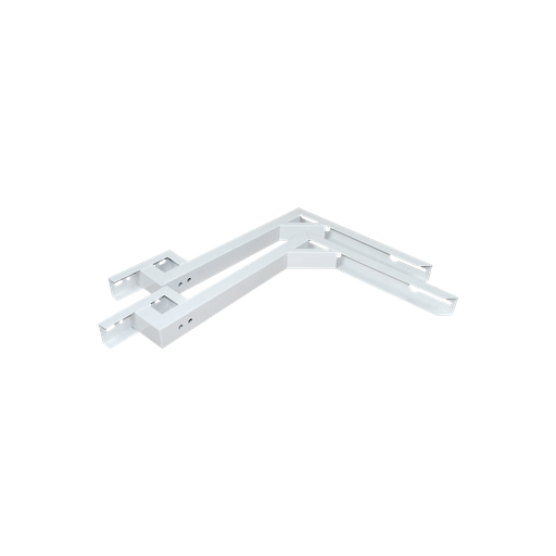 [WB1020] Ambista Z-Type  bracket.  Horizontal part 500 mm, RAL9002.