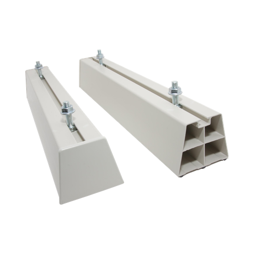 [SCD500184] Plastic floor base 600, kit includes M8 bolts. Load 240 kg. 115x100x600 mm. 