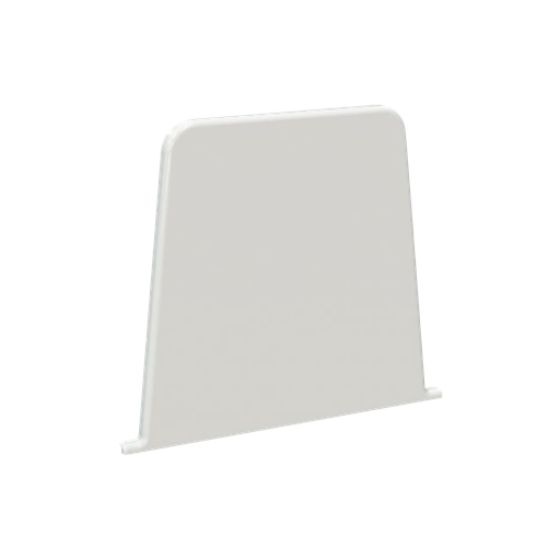 [11105001] End cap for plastic floor base 115x100 mm. IVORY.