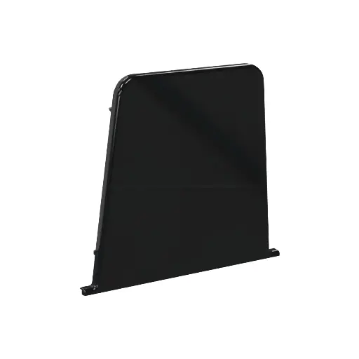 [SCD5E0004] Endedæksel til plastgulvsokkel 115x100 mm. SORT.