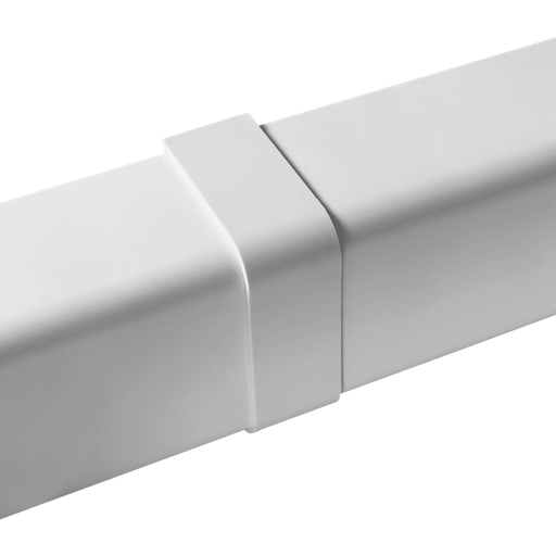[AM0802-W] Cover Joint for 80x60 mm Duct, White. Pack of 30 pieces.