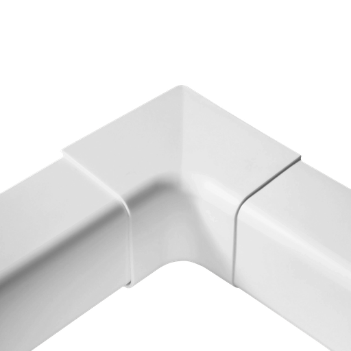 [AM0803-W] Internal Corner for 80x60 mm Duct, White. Pack of 6 pieces.