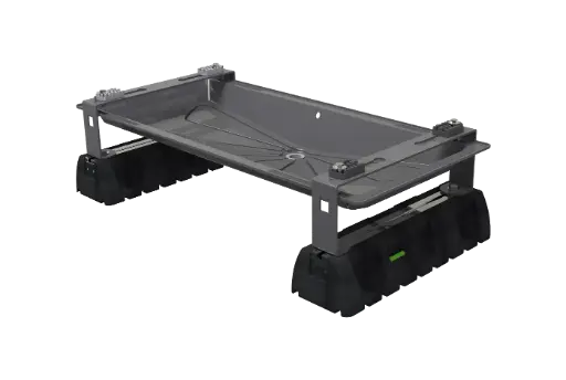 [SCD500320] Condensate tray 1050x410x240 mm (grey) with 6 m heating cable, mounting bracket and 450 mm rubber feet.