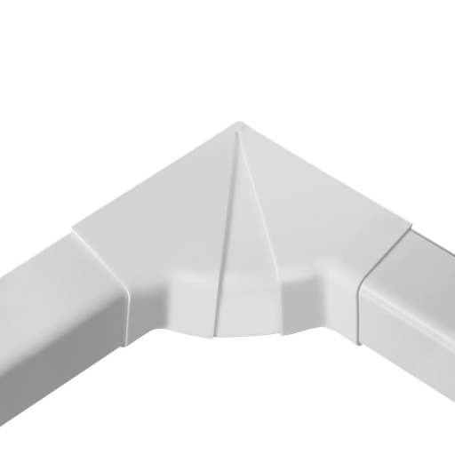 [AM0812-W] Adjustable Internal Angle for 80x60 mm Duct, White. Pack of 4 pieces.