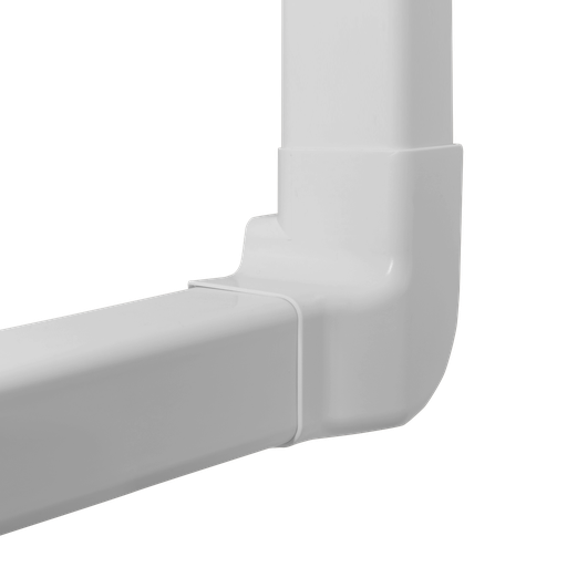 [AM0815-W] Left Vertical Angle for 80x60 mm Duct, White. Pack of 4 pieces.
