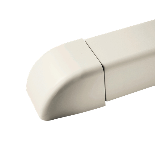 [AM0806-I] End Cap for 80x60 mm Duct, Ivory. Pack of 9 pieces.