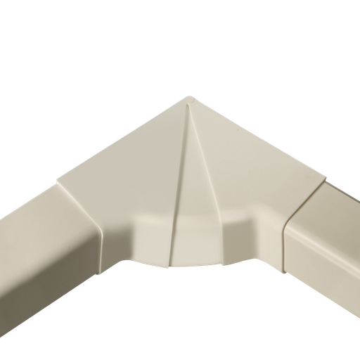 [AM0812-I] Adjustable internal angle for 80x60 mm duct, Ivory. Pack of 4 pieces.