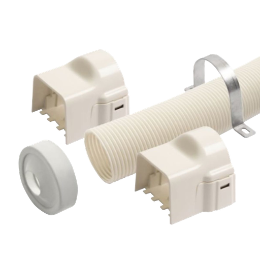 [AM0817-I] Flexkit 1000 mm för 80x60 mm kanal, Elfenben.