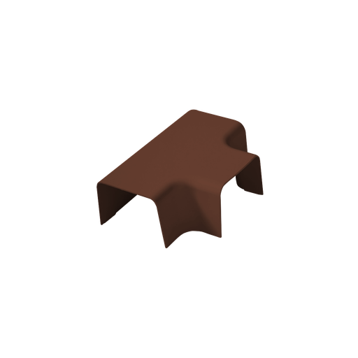 [AM0809-BR] T-ühendus 80x60 mm kattekarbikule, pruun. Pakendis 4 tk.