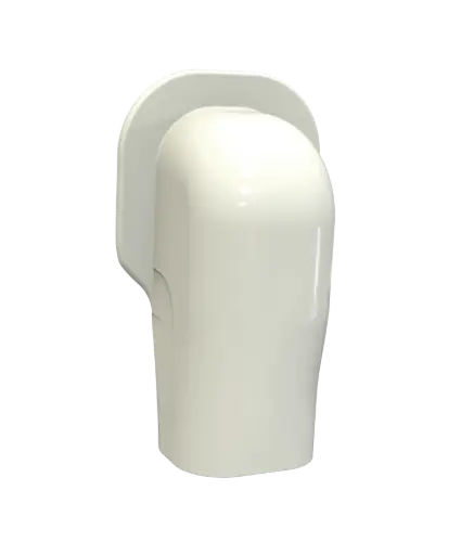 [SCD100275] "EXCELLENS TMQ" wall cover for 72x64 mm cover duct, Ivory. Pack of 5 pieces.
